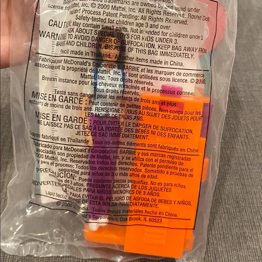 2000 Barbie McDonald’s Happy Meal Toy - Secret Messages Teresa    vintage toys